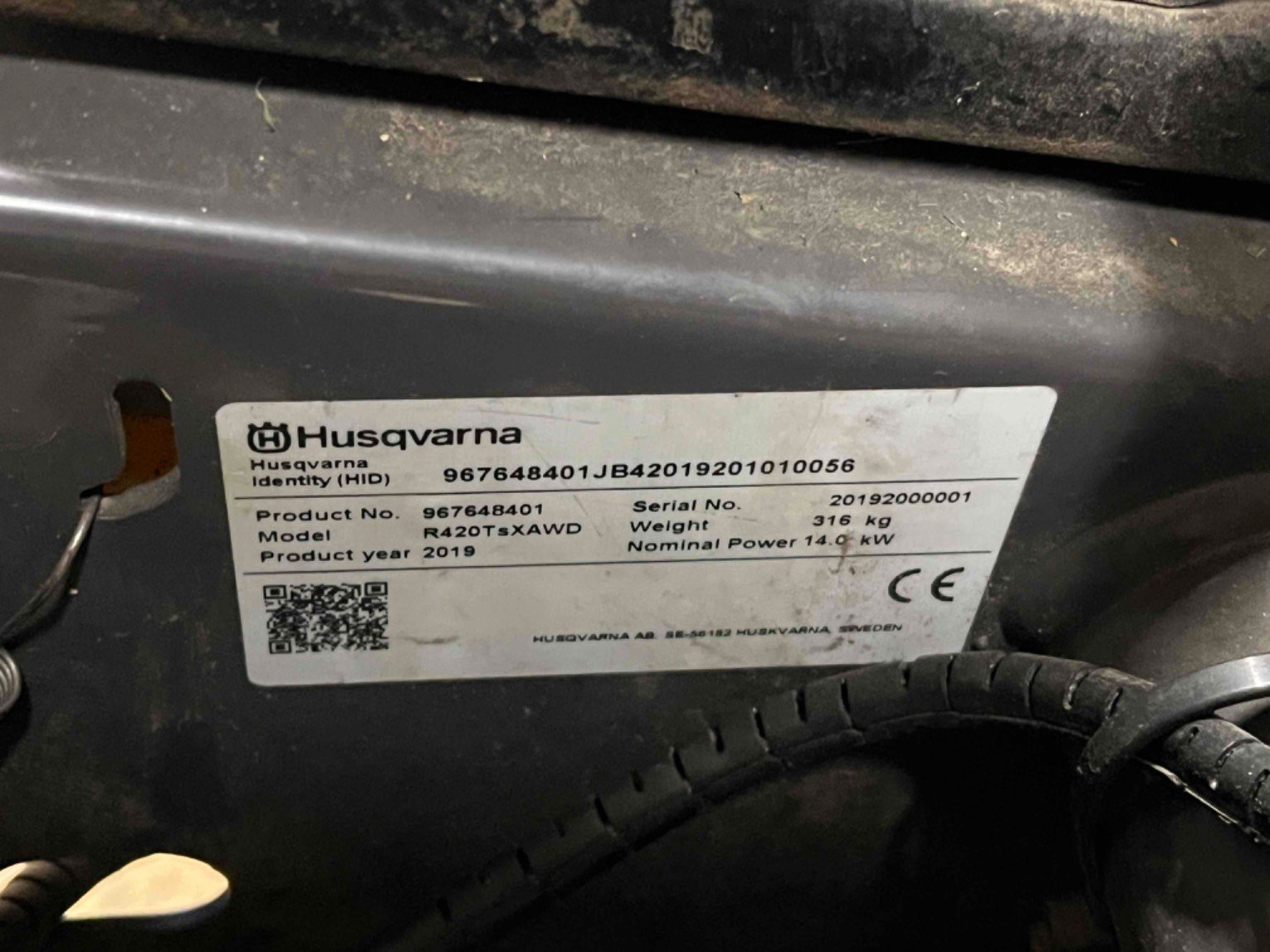 Tondeuse autoportée Husqvarna R420TSAWD